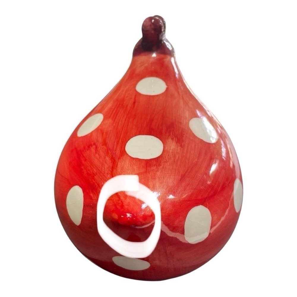 Rooster & Hen Chili Peppers & polka dot Hand Painted ceramic figurine VTG, farm - Picture 13 of 16